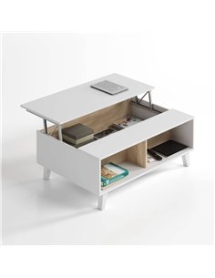 Toris Coffee Table Oak and White, 2606