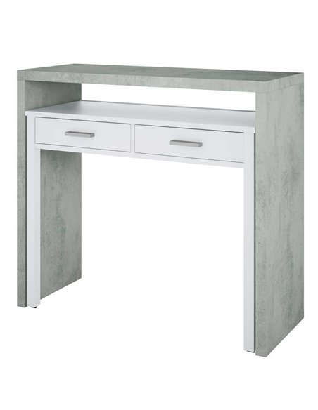 Turin Artic Concrete Grey And White Desk, 2931 - pic 115545 | FastDaddyshop