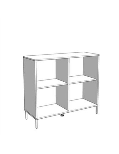 Vilamoura Artisan Oak Effect And Black Small Sideboard, 3422