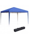 Outsunny 3x3m Garden Heavy Duty Pop Up Gazebo Marquee, UV Protection, Blue