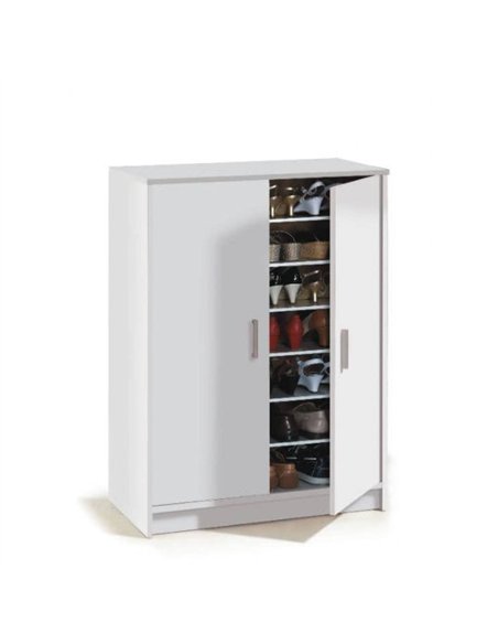 Zuldy Large White Shoe Cupboard, 2505 - pic 115610 | FastDaddyshop