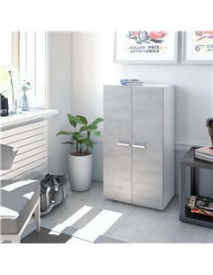 Zuldy Grey and Whie Shoe Cupboard, 2962 2