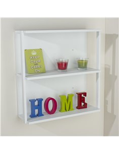 Core Products 3 shelf medium wall unit - matt white, ARW600WH 2