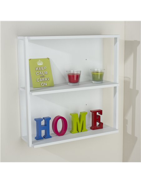 Core Products 3 shelf medium wall unit - matt white, ARW600WH - pic 115665 | FastDaddyshop