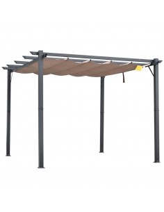 Outsunny 3x3m Aluminium Pergola Canopy Gazebo Awning Outdoor Marquee for Party BBQ