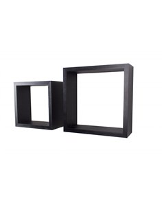 Core Products Set of 2 wall cubes - matt black, HD2BK
