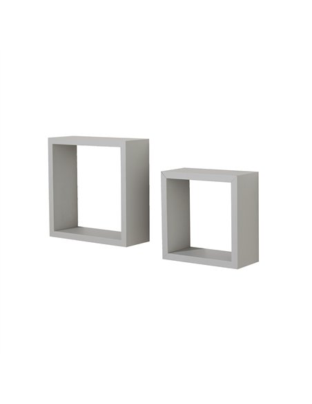 Core Products Set of 2 wall cubes - light grey, HD2GY - pic 115742 | FastDaddyshop