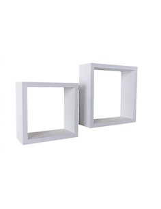 Core Products Set of 2 wall cubes - matt white, HD2WH