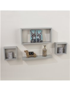 Core Products 4 pcs wall set - light grey, HD4GY 2