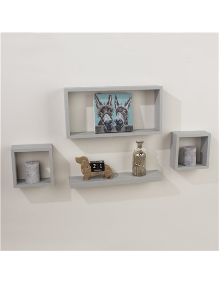 Core Products 4 pcs wall set - light grey, HD4GY - pic 115752 | FastDaddyshop