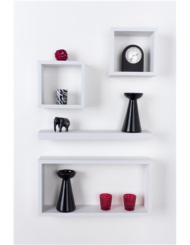Core Products 4 pcs wall set - matt white, HD4WH
