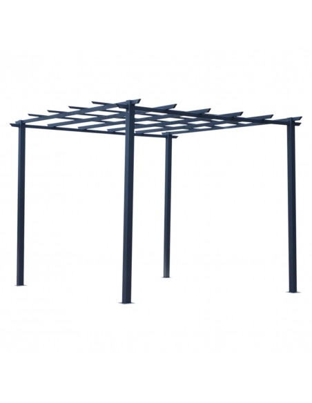 Outsunny 3x3m Metal Garden Pergola Gazebo for Grape Trellis Climbing Plants - pic 11576 | FastDaddyshop