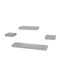 Core Products 4 pcs narrow wall shelf set - light grey, HD5GY
