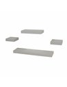 Core Products 4 pcs narrow wall shelf set - light grey, HD5GY
