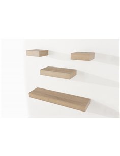 Core Products 4 pcs narrow wall shelf set - oak effect, HD5OK