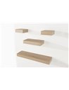 Core Products 4 pcs narrow wall shelf set - oak effect, HD5OK