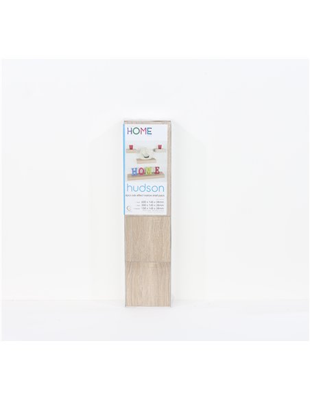 Core Products 4 pcs narrow wall shelf set - oak effect, HD5OK - pic 115768 | FastDaddyshop