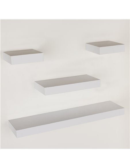 Core Products 4 pcs narrow wall shelf set - matt White, HD5WH - pic 115769 | FastDaddyshop