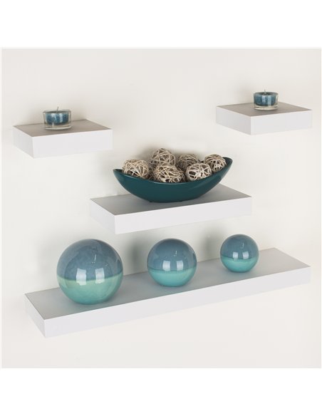 Core Products 4 pcs narrow wall shelf set - matt White, HD5WH - pic 115770 | FastDaddyshop