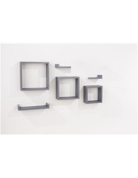 Core Products 6 pcs floating shelf kit - matt grey foil , HD7GR - pic 115793 | FastDaddyshop
