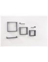 Core Products 6 pcs floating shelf kit - matt grey foil , HD7GR