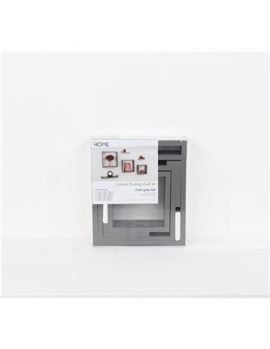 Core Products 6 pcs floating shelf kit - matt grey foil , HD7GR