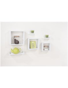 Core Products 6 pcs floating shelf kit - matt white foil , HD7WH 2