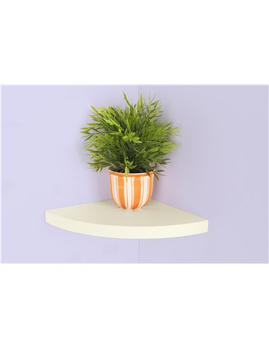 Core Products hudson corner box shelf kit - gloss cream, HDGC295CR