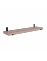 Core Products 60cm chunky shelf with sit on brackets - grey oak effect, JK600GOK