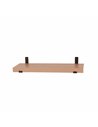 Core Products 60cm chunky shelf with sit on brackets - oak effect, JK600OK