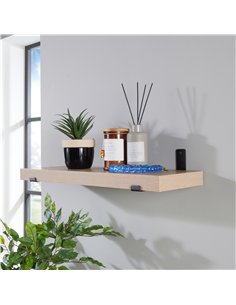 Core Products 60cm chunky shelf with sit on brackets - oak effect, JK600OK 2