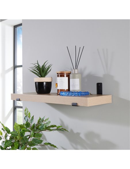 Core Products 60cm chunky shelf with sit on brackets - oak effect, JK600OK - pic 115843 | FastDaddyshop