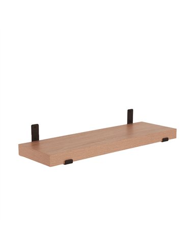 Core Products 60cm chunky shelf with sit on brackets - oak effect, JK600OK