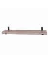 Core Products 80cm chunky shelf with sit on brackets - grey oak effect, JK800GOK