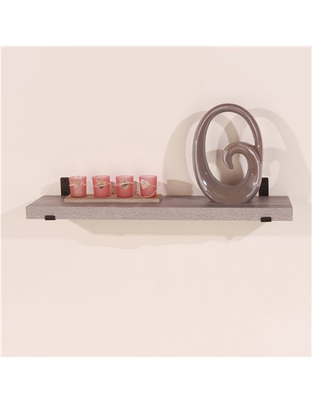 Core Products 80cm chunky shelf with sit on brackets - grey oak effect, JK800GOK - pic 115847 | FastDaddyshop