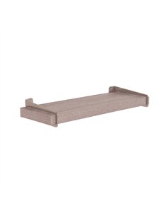 Core Products 60cm chunky shelf with slide on metal brackets - grey oak effect, KR600GOK