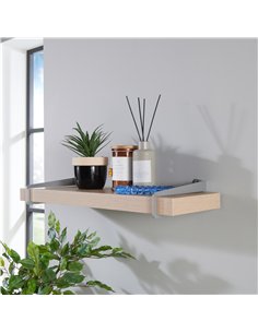 Core Products 60cm chunky shelf with slide on brackets - oak effect, KR600OK 2