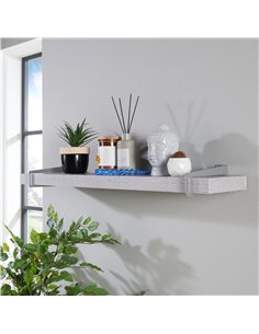 Core Products 80cm chunky shelf with slide on brackets - grey oak effect, KR800GOK 2