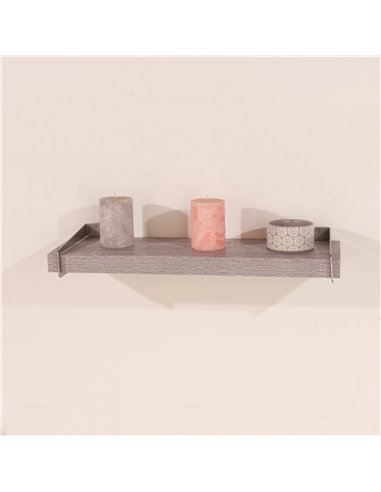 Core Products 80cm chunky shelf with slide on brackets - grey oak effect, KR800GOK