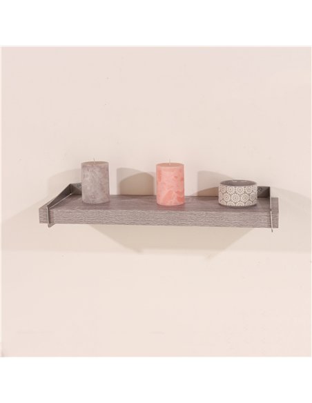 Core Products 80cm chunky shelf with slide on brackets - grey oak effect, KR800GOK - pic 115859 | FastDaddyshop
