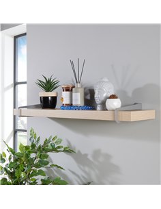 Core Products 80cm chunky shelf with slide on brackets - oak effect, KR800OK 2