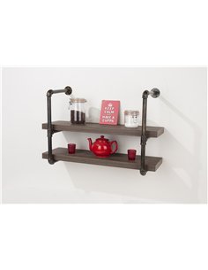 Core Products double wall shelf with pipe design brackets , LF600-2 2