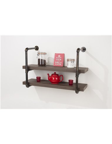 Core Products double wall shelf with pipe design brackets , LF600-2