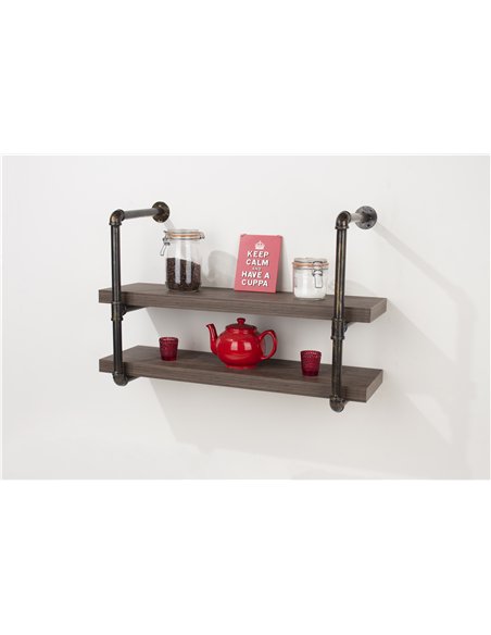 Core Products double wall shelf with pipe design brackets , LF600-2 - pic 115892 | FastDaddyshop