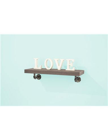 Core Products wall shelf with pipe design brackets , LF900