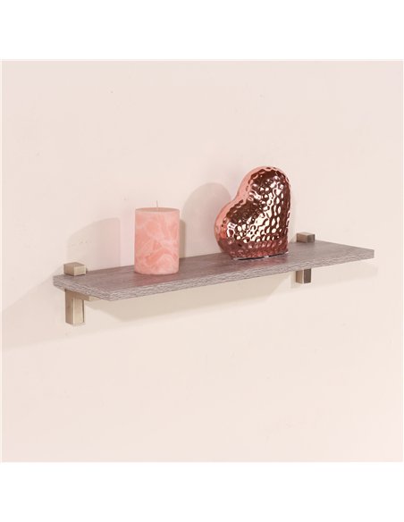 Core Products 60cm slim shelf with "L" shape bracket - grey oak, LV600GOK - pic 115904 | FastDaddyshop