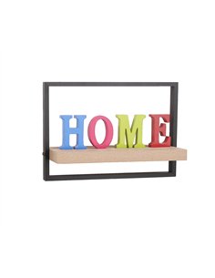 Core Products framed floating shelf kit - oak effect shelf with black frame, NV500 2