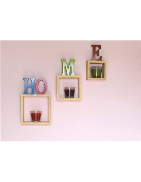 Core Products set of three wall cubes - natural wood, PC1 - pic 115928 | FastDaddyshop