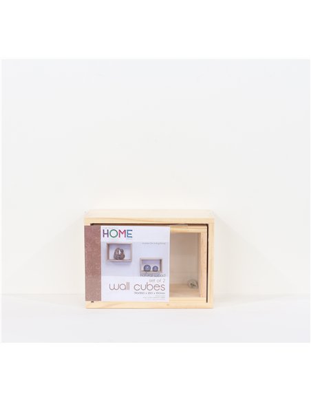 Core Products set of two wall cubes - natural wood, PC4 - pic 115931 | FastDaddyshop