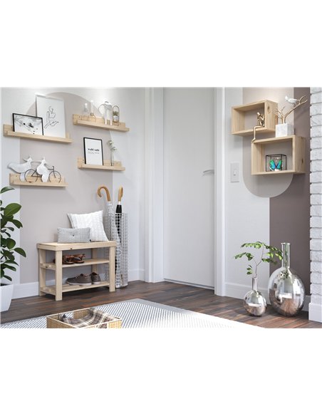 Core Products shoe bench with solid top - natural wood, PSU2 - pic 115933 | FastDaddyshop
